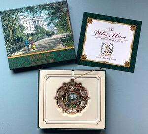 The White House Historical Association Christmas Ornament 2005 Garfield Box EUC